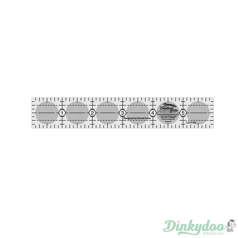 Creative Grids - 1" x 6" Quilt Ruler (Pre-order: Mar 2026)