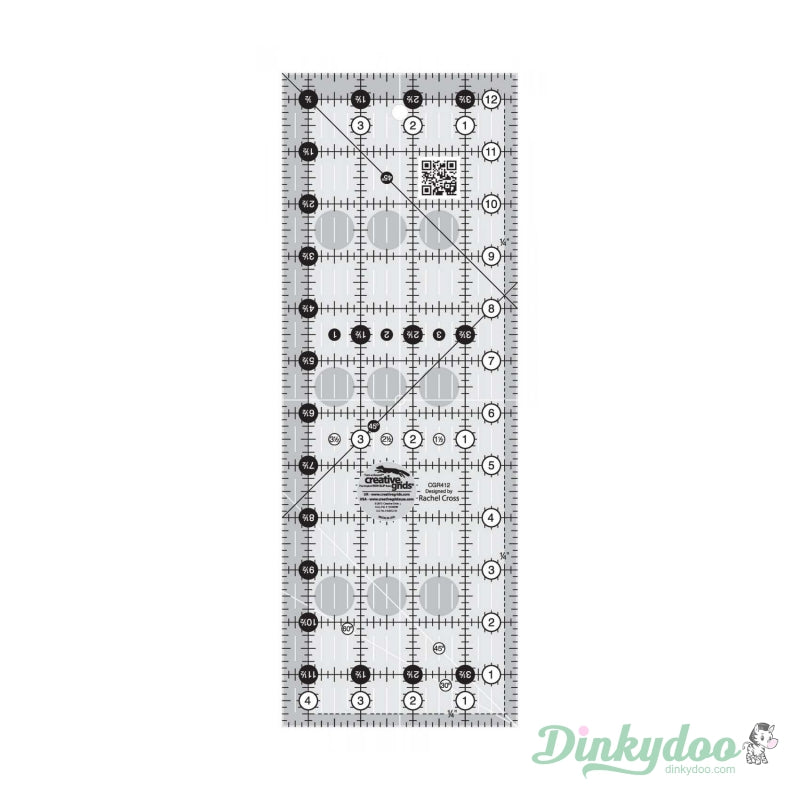 Creative Grids - 4.5" x 12.5" Quilt Ruler (Pre-order: Jan 2026)