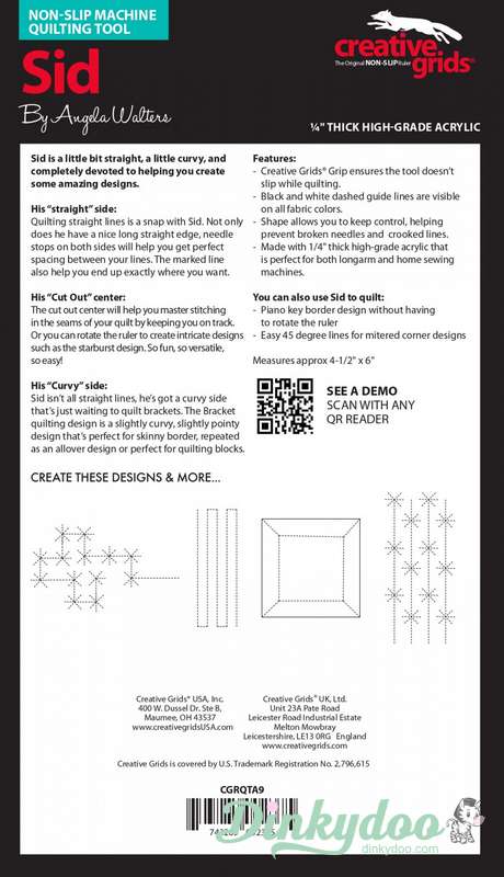 Creative Grids - Angela Walters Machine Quilting Tool - Sid Low Shank