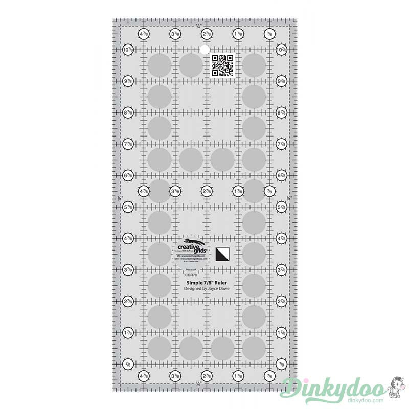 Creative Grids - Simple 7/8" Triangle Maker Quilt Ruler (Pre-order: Jan 2026)