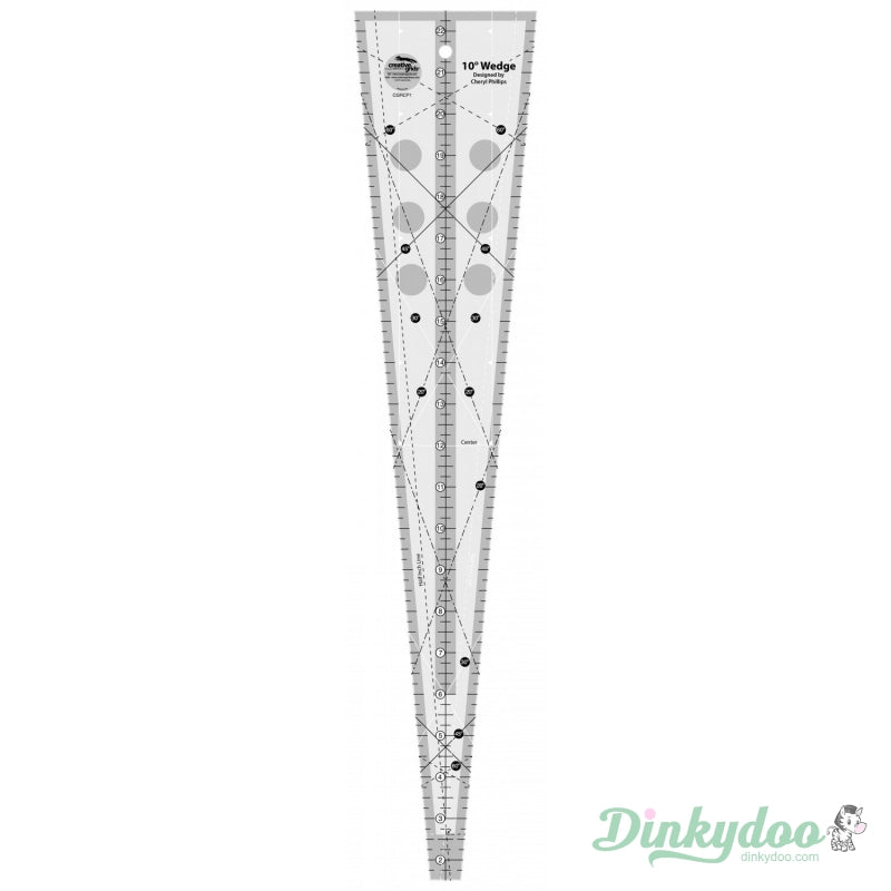 Creative Grids - 10 Degree Wedge Ruler (Pre-order: Jan 2026)