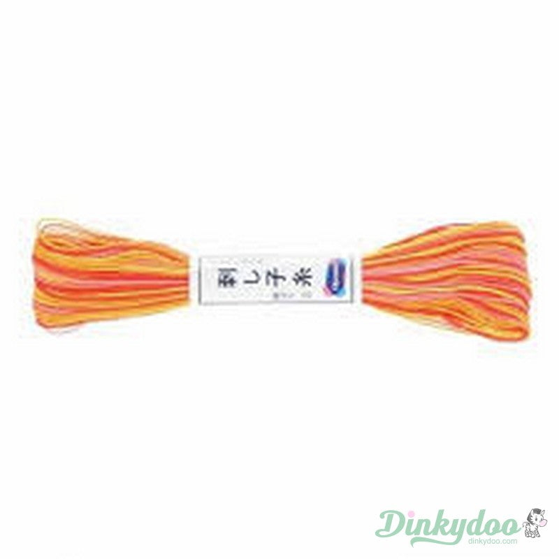 Olympus Sashiko Thread #75 22yd - Variegated Yellow and Orange (Pre-order: Jan 2026)