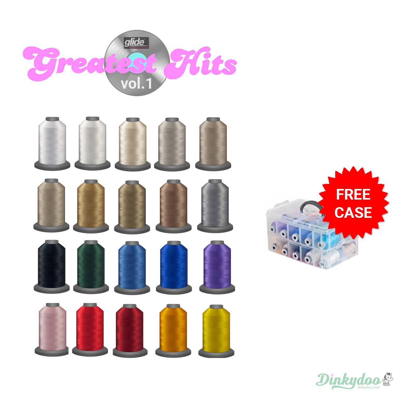 Glide Thread "Greatest Hits: Volume One" 20 TOP Mini-Spools with BONUS Case (Pre-order: Jan 2026)