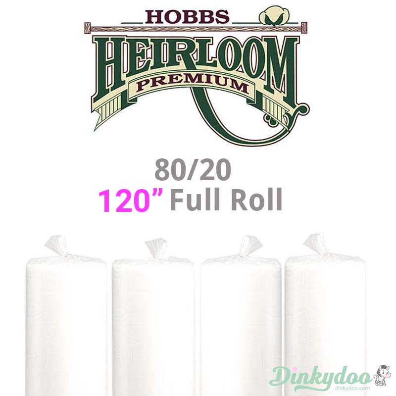 Hobbs Heirloom 80/20 Cotton Batting - 120" (Full Roll 30 Yd.) (Pre-order: May 2026)