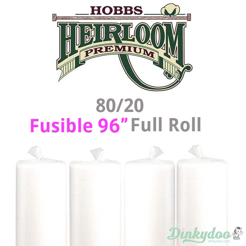 eQuilter Hobbs Heirloom FUSIBLE Batting - 80% Cotton/20% Poly - 96 Wide