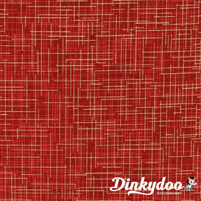 Quilters Linen - Crimson (Metallic) - (SRKM1447691) - Full Bolt (15yd)