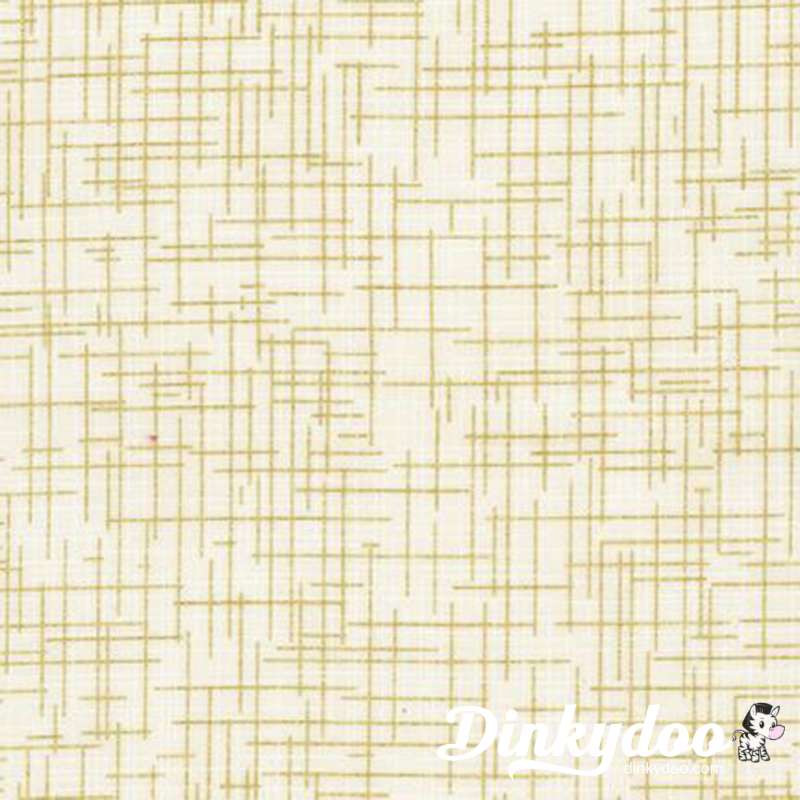 Quilters Linen - Ivory (Metallic) - (SRKM1447615) - Full Bolt (15yd)