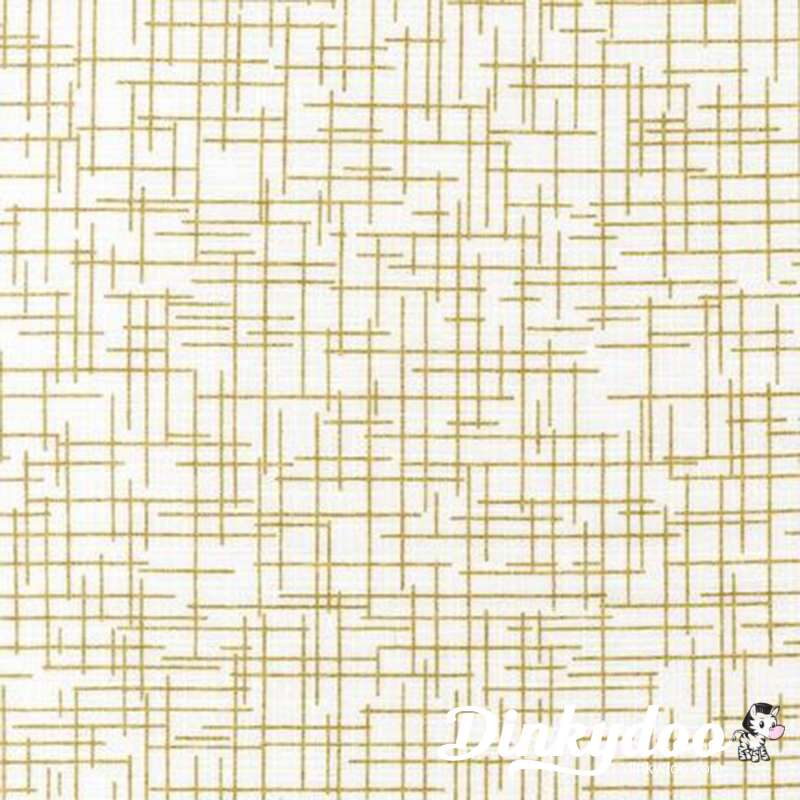 Quilters Linen - White (Metallic) - (SRKM144761) - Full Bolt (15yd)