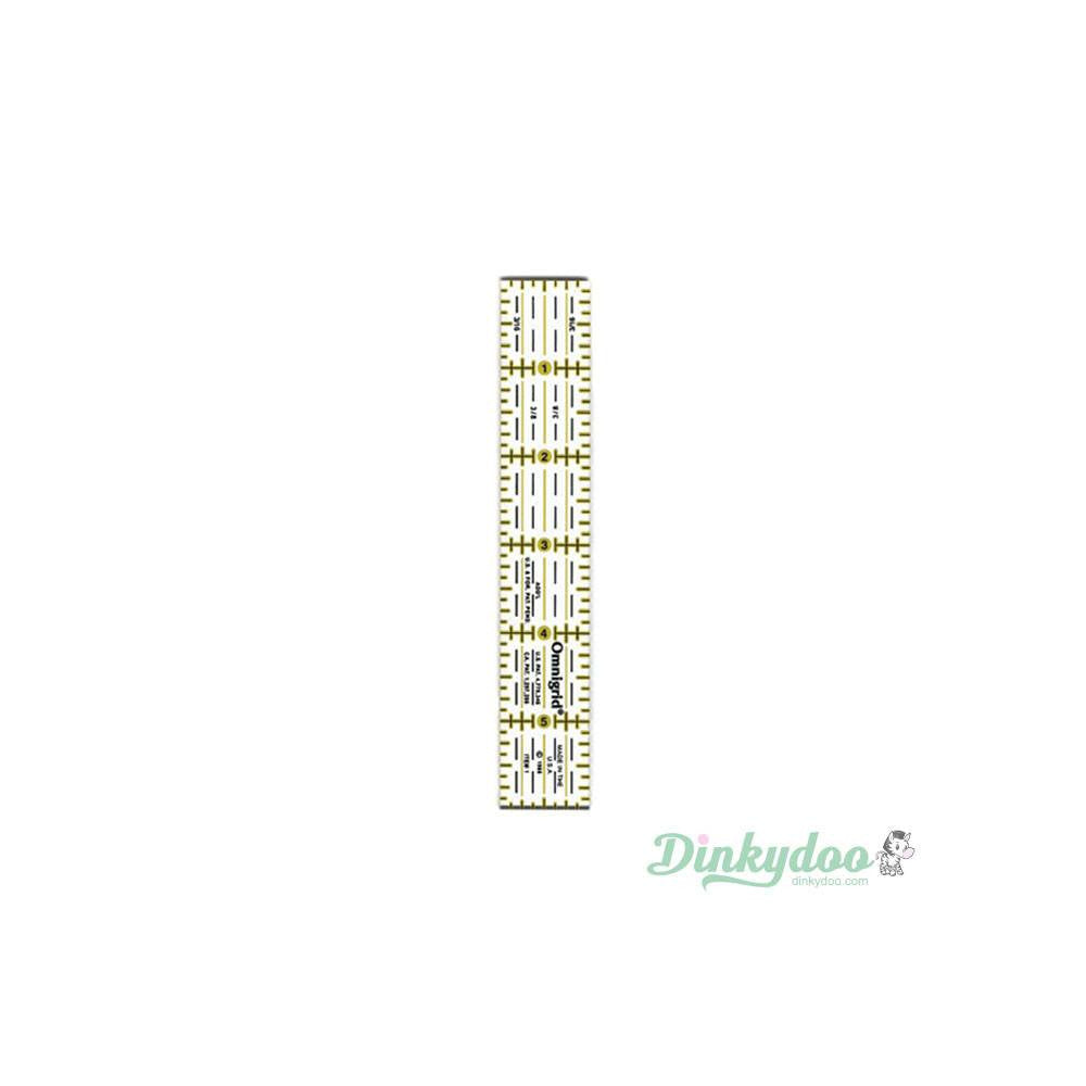 Omnigrip Non-Slip Quilters Ruler 1" x 6" - Dinkydoo Fabrics