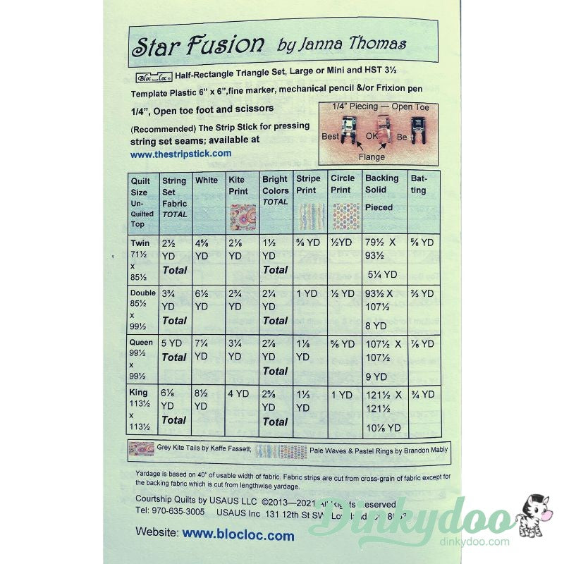 Star Fusion Quilt Pattern (Old Pattern) - Bloc Loc - Janna Thomas (Pre-order: Mar 2026)