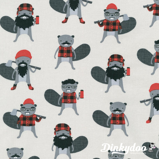 You'll want these Burly Beavers on your next camping quilt!