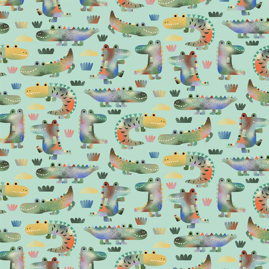 See Ya Later Alligator - Mint 12555-11 - Michael Miller