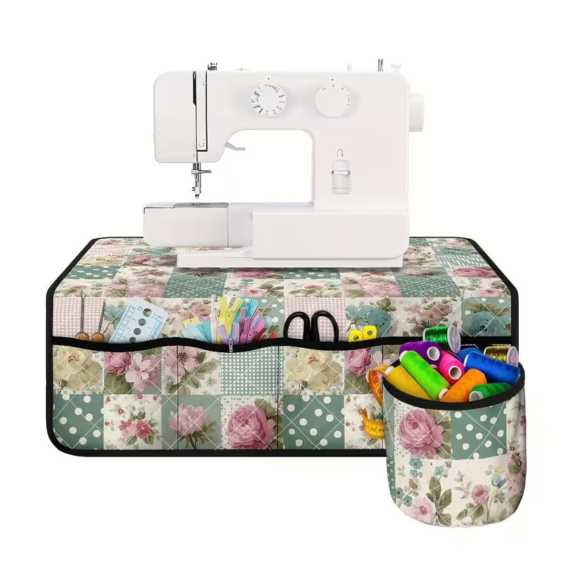 Sew n' Stash Sewing Machine Organizer - Floral Patchwork - Dinkydoo Fabrics