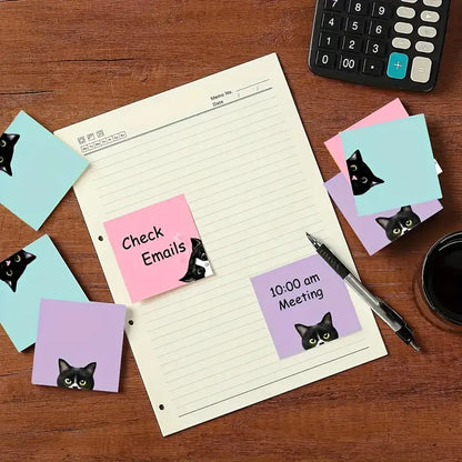 Sneaky Whiskers Sticky Notes (6 Pads - 180 Sheets)