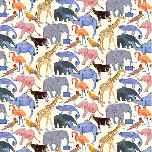 Liberty of London - Queue For The Zoo (E) 53" (Tana Lawn)