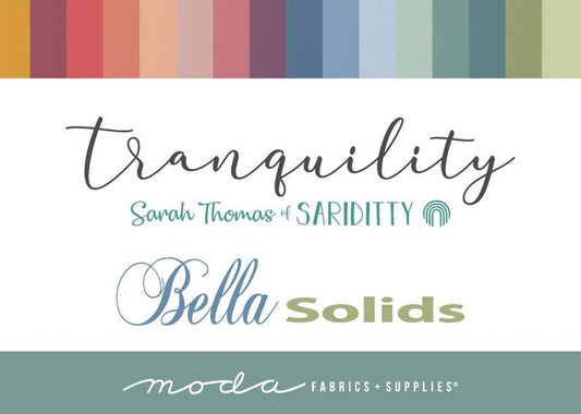 Tranquility Bella Solids - Fat Quarter Bundle - Sariditty - Moda