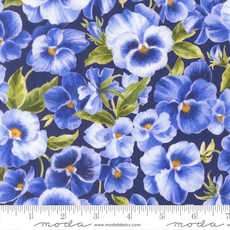 Summer Breeze 2027 108" Wideback - Flower Patch in Royal - Moda (Pre-order: Mar 2027)
