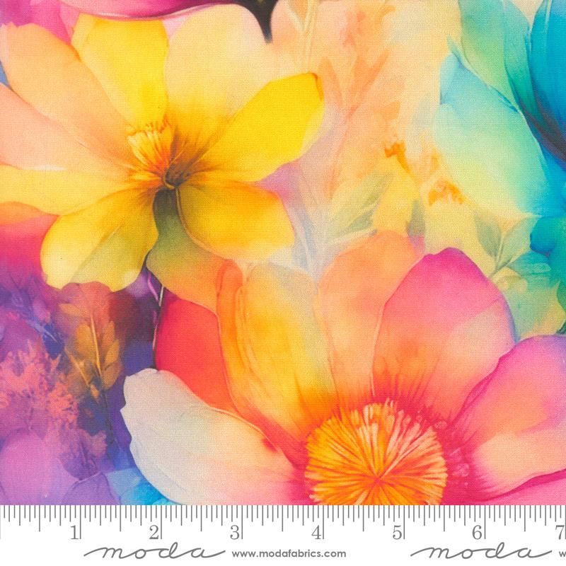 Gradients Gallery 108" Wideback - Floral in Rainbow - Moda