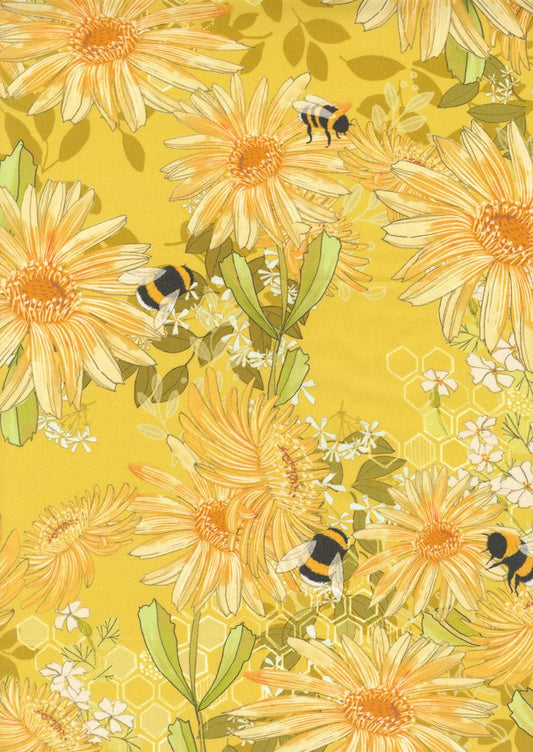 Pollinators 108" Wideback - Golden - Robin Pickens - Moda (Pre-order: Jan 2027)