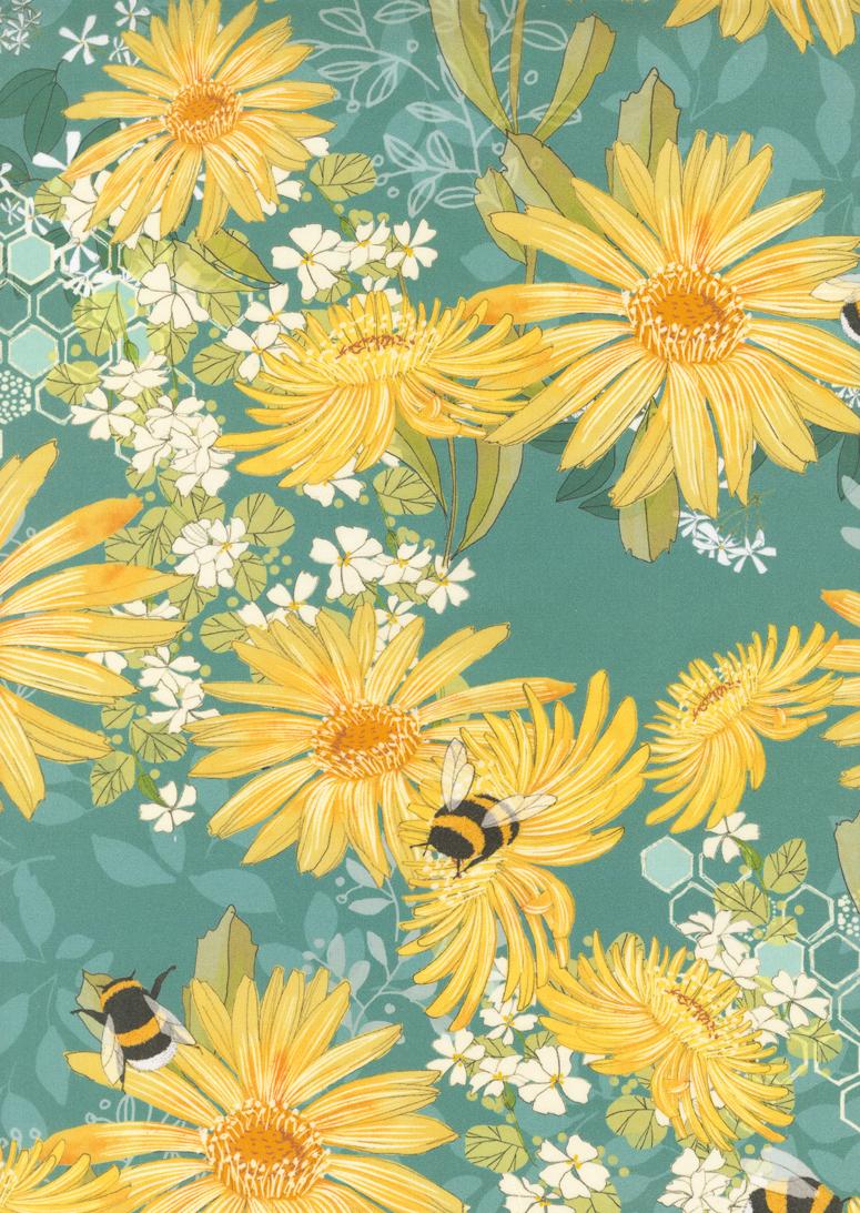 Pollinators 108" Wideback - Pond - Robin Pickens - Moda (Pre-order: Jan 2027)