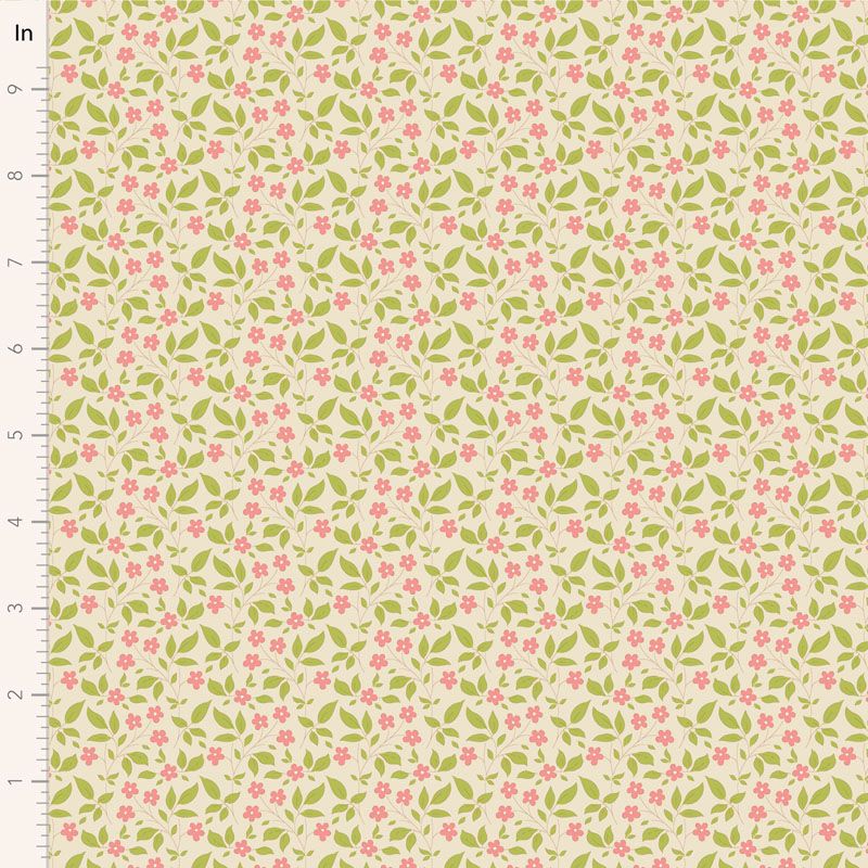 Sunday Brunch BLENDER - Tipsy in Cream Pink - Tilda - Dinkydoo Fabrics