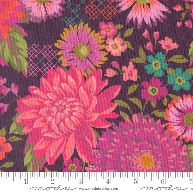 Parlor - 11960-60 in Plum - Crystal Manning - Moda