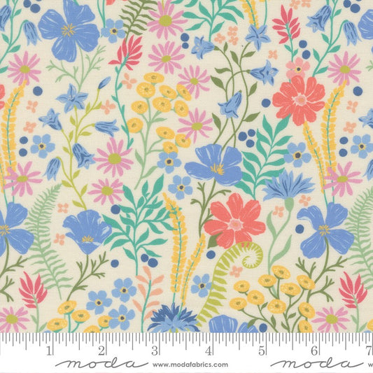 Cannon Beach - Coastal Blooms in Cream - Crystal Manning - Moda
