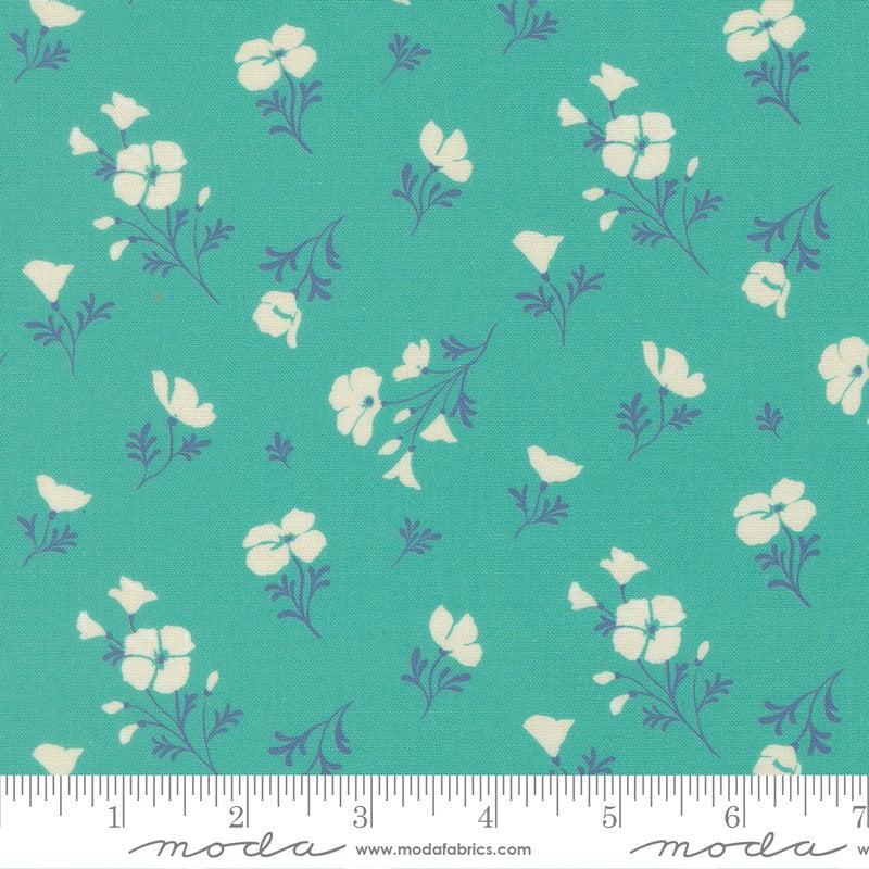 Cannon Beach - Astoria in Turquoise - Crystal Manning - Moda