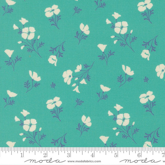Cannon Beach - Astoria in Turquoise - Crystal Manning - Moda