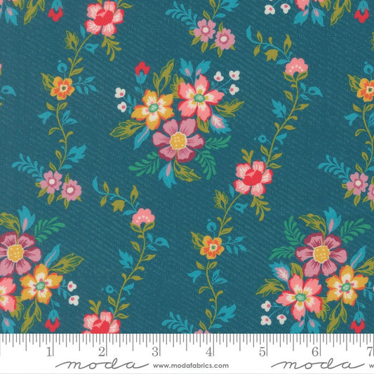 Tilbury Garden - Elowen in Horizon Blue - Crystal Manning - Moda (Pre-order: Apr 2027)