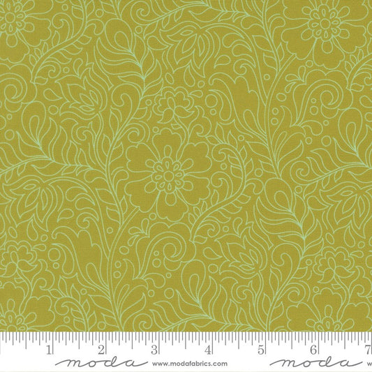 Tilbury Garden - Paisley Feather in Pesto - Crystal Manning - Moda (Pre-order: Apr 2027)
