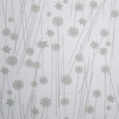 Harmony Prints 108" Wideback - Grey on White - 1250W-137 in Floral - Full Bolt (15m)