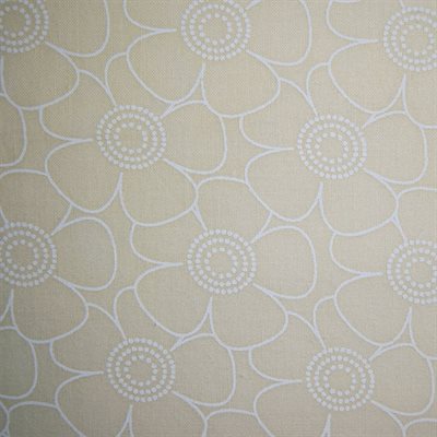Harmony Prints 108" Wideback - White on Cream - 1250W-139 in Floral - Full Bolt (15m)