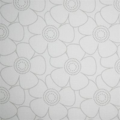 Harmony Prints 108" Wideback - Grey on White - 1250W-140 in Floral
