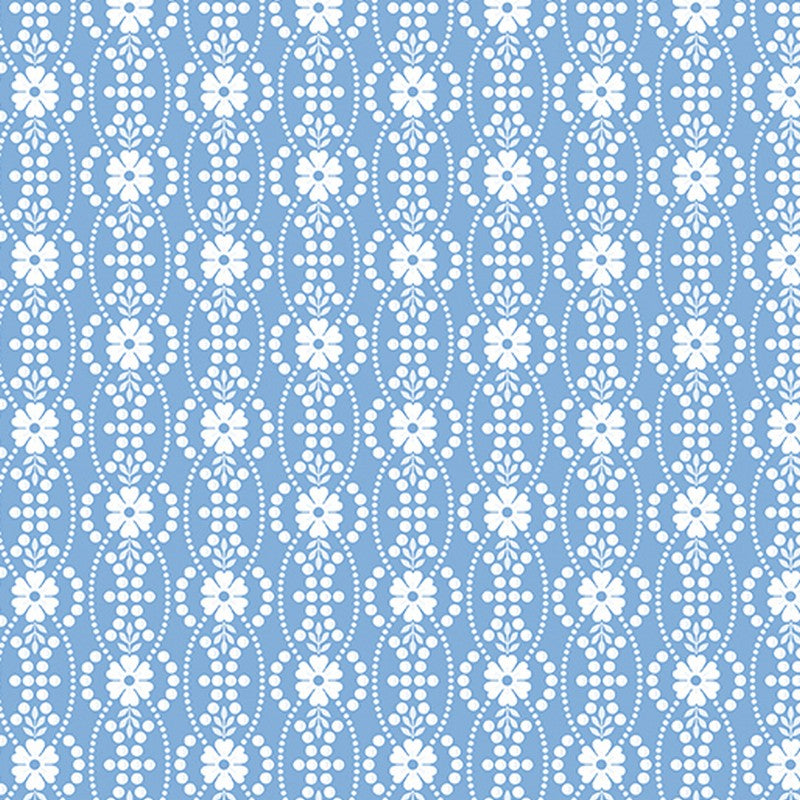 French Romance - 13330-55 in Blue - Jane Shore - Benartex