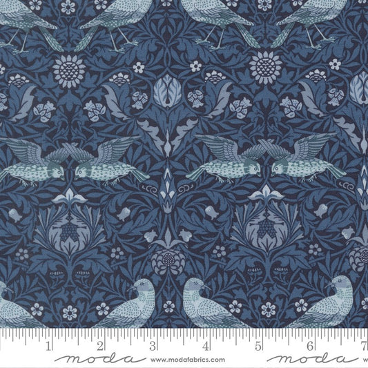 Morris Muse - Birds Damask in Twilight - Barbara Brackman - Moda (Pre-order: Apr 2026)
