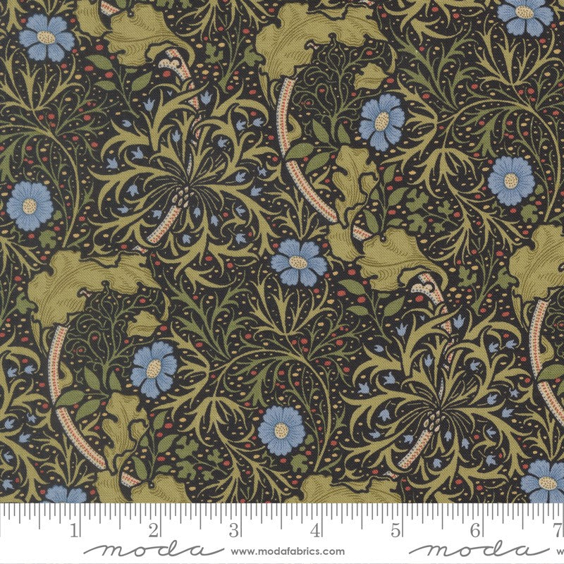 Morris Muse - Seaweed in Ebony - Barbara Brackman - Moda (Pre-order: Apr 2026)