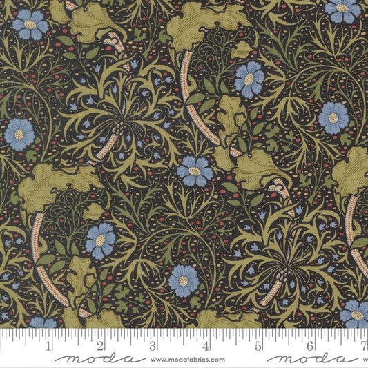 Morris Muse - Seaweed in Ebony - Barbara Brackman - Moda (Pre-order: Apr 2026)