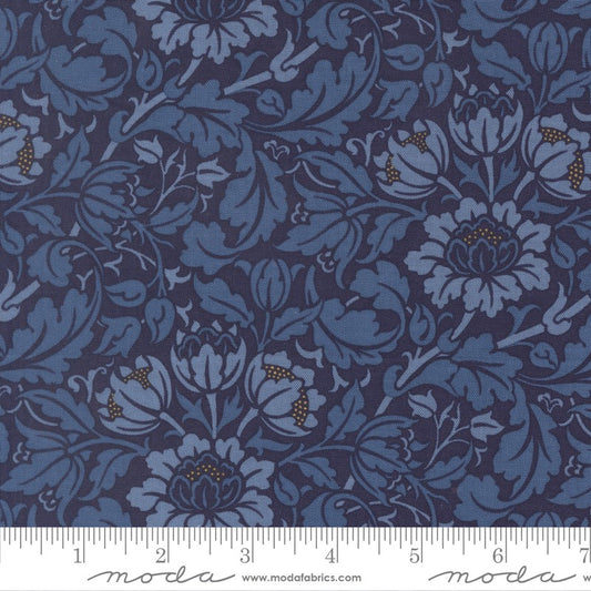 Morris Muse - Flowering Scroll in Twilight - Barbara Brackman - Moda (Pre-order: Apr 2026)