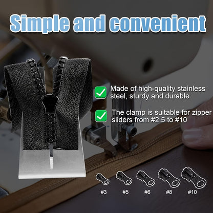 Zipper Installer with Mounting Base (Stainless Steel)