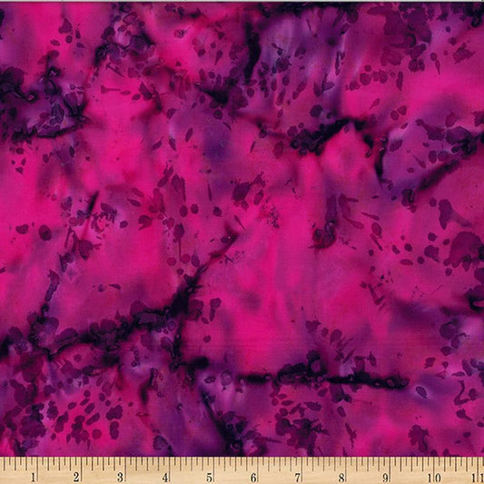 Bali Batiks - 1387-104 in Cabernet - Hoffman Fabrics