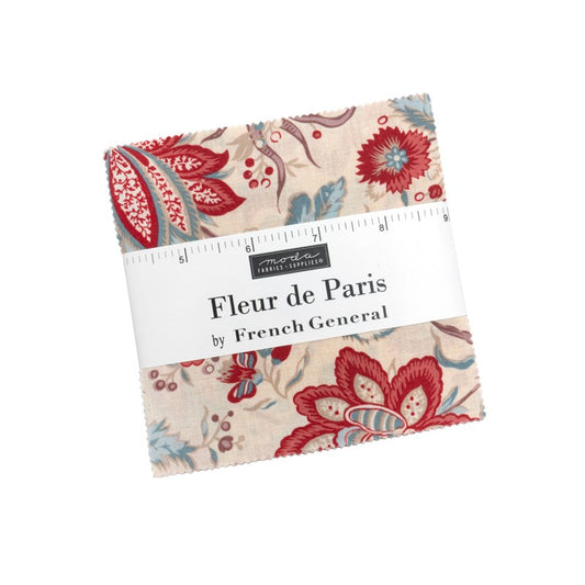 Fleur De Paris - Charm Pack - French General - Moda (Pre-order: Mar 2026)