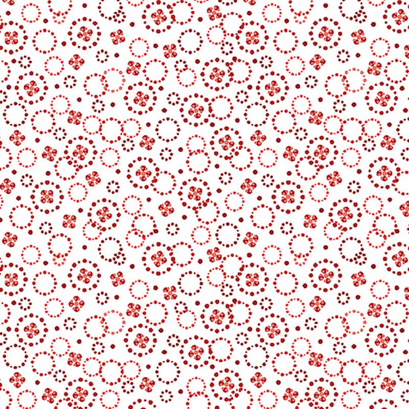 Red Rhapsody - 14074-19 in White/Red - Benartex