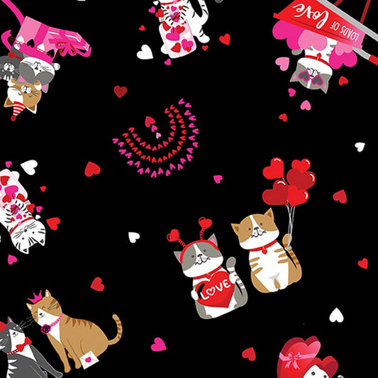 Love You Fur Ever - 14261-12 in Black - Benartex