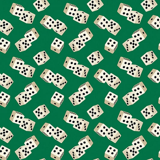 Let's Play - Roll The Dice in Green - Benartex