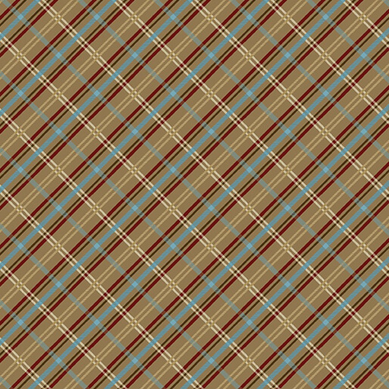 Enchanted Forest - Plaid in Brown - Benartex