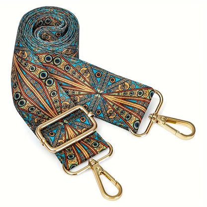Nylon Adjustable Shoulder Strap - Boho Peacock (50")