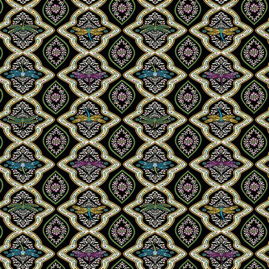 Jacobean Garden - 15078-12 - Black - Benartex