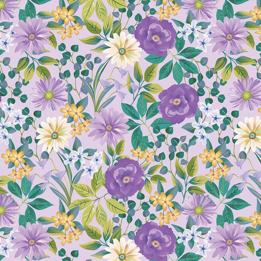 Veronica's Garden - Lilac 15156-62 - Benartex
