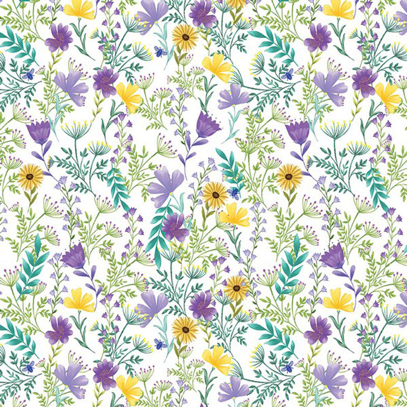 Veronica's Garden - White 15157-09 - Benartex